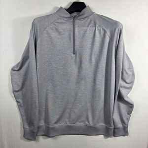 FJ FootJoy Mens XL Gray 1/4 Zip Golf Pullover Long Sleeve Athletic Pullover
